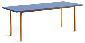 HAY - Two-Colour Table 200 Blue / Ochre - Matbord - Muller Van Severen - Brun,Blå - MDF/Metall