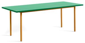 HAY - Two-Colour Table 200 Green Mint / Ochre - Matbord - Muller Van Severen - Grön,Brun - MDF/Metall