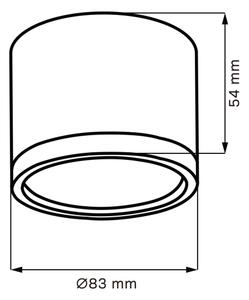 LED taklampa MIRELLA 1xGX53/6W/230V krom