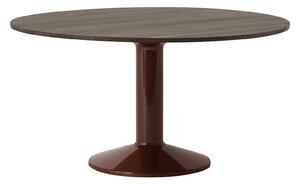 Muuto - Midst matbord 140 cm dark oiled oak, dark red - Matbord - TAF Studio - Röd - Trä