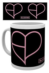 Mugg Black Pink - Heart Icon