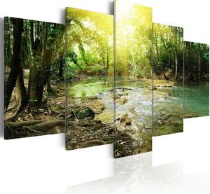 Canvas Tavla - Forest river - 100x50
