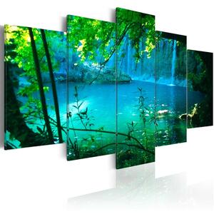 Canvas Tavla - Turquoise seclusion - 100x50