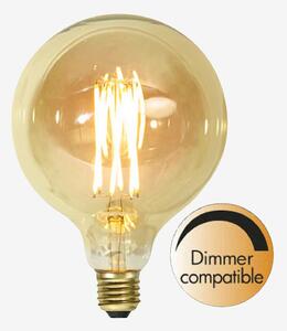 LED-lampa E27 G125 Vintage Gold
