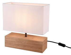 Trio Lighting Woody bordslampa 12X30cm E27 trä/ vit -