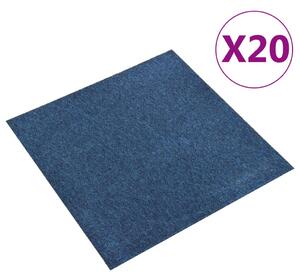 Textilplattor 20 st 5 m² 50x50 cm mörkblå
