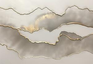 Illustration Metallic landscape no3, Alma