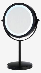 Sminkspegel med ledljus Ø17,5H33 cm