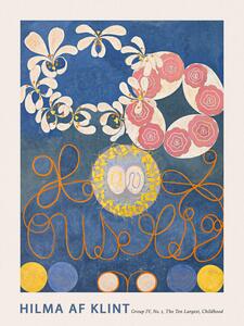 Bildreproduktion The Very First Abstract Collection, The 10 Largest (No.1 in Blue) - Hilma af Klint