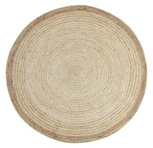 Menemen Jutematta 120 cm Rund Beige -