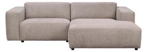 WILLARD soffa 3-sits-schäslong höger beige