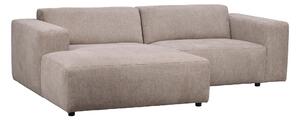 WILLARD soffa 3-sits-schäslong vänster beige