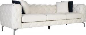 Como 3-sits soffa i beige sammet