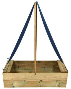 Sandlåda med tak 80x60x97,5 cm impregnerad furu