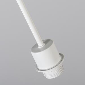 Modern hängande lampa vit med skugga 45 cm taupe - Combi 1