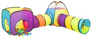 Lektält med 250 bollar flerfärgat 190x264x90 cm