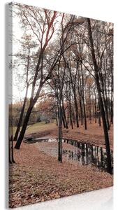 Canvas Tavla - Autumn Walk Vertical - 40x60