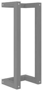 Handduksställ grå 23x18x60 cm massiv furu