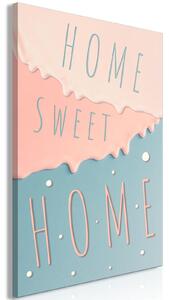 Canvas Tavla - Inscriptions: Home Sweet Home Vertical - 40x60
