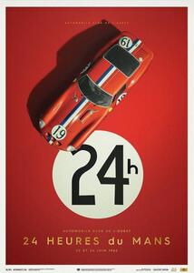 Konsttryck Ferrari 250 GTO - Red - 24h Le Mans - 1962 - Collector's Edition, Automobilist