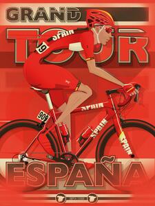 Illustration La Vuelta Grand Tour Cycling Race, Wyatt 9