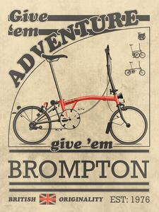 Illustration Brompton Bicycle Vintage, Wyatt 9