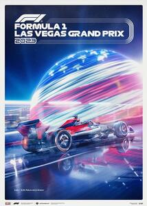 Konsttryck Formula 1 - Las Vegas Grand Prix - City of Lights - 2023, Automobilist