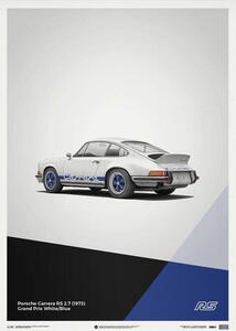 Konsttryck Porsche 911 RS - White - Limited Poster, Automobilist