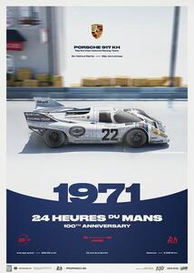 Konsttryck Porsche 917 KH - 24h Le Mans - 100th Anniversary - 1971, Automobilist