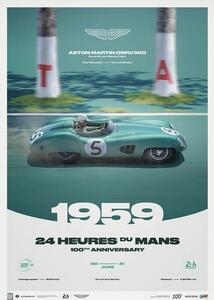 Konsttryck Aston Martin DBR1/300 - 24h Le Mans - 100th Anniversary - 1959, Automobilist