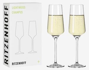 Ritzenhoff - Champagneglas Lichtweiss 2-pack - Transparent - Vinglas - Från Homeroom