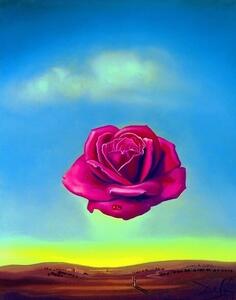 Konsttryck Salvador Dali - Medative Rose, (50 x 70 cm)