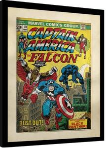 Inramad poster Marvel Comics - Captain America