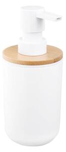 Aqualine - Tvålpump SNOW 350 mm vit/bambu