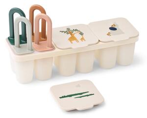 LIEWOOD - Kaimen Food & Ice Pop Tray - Isformar - All Together / Sandy - H12,5 x W7,5 x L23 cm