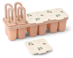 LIEWOOD - Kaimen Food & Ice Pop Tray - Isformar - Peach / Sea Shell - H12,5 x W7,5 x L23 cm