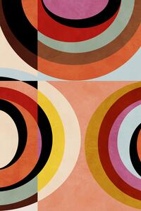 Illustration Warm Colors Bauhaus Geometry3, Ana Rut Bre