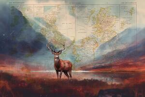 Illustration Glencoe Scotland, Thomas Chedeville