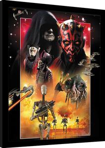 Inramad poster Star Wars - Episode I Villains