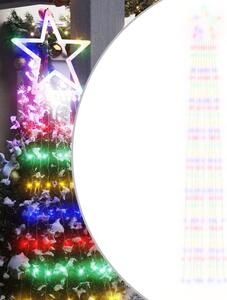 Julgransbelysning 320 LED färgglad 375 cm