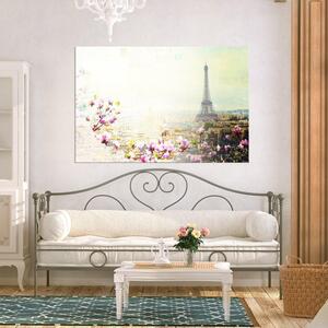 Canvas Tavla - Postcards from Paris Wide - 90x60