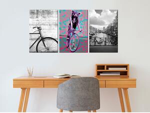 Canvas Tavla - Bikes (Collection) - 120x60