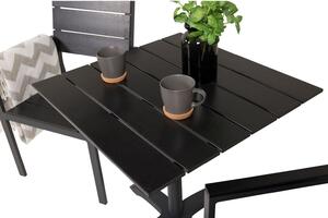 COLORADO Cafébord 70x70 cm - Svart | Utemöbler