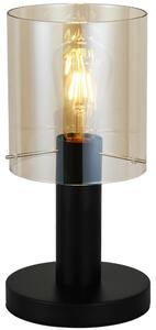 ITALUX TB-5581-1-BK+AMB - Bordslampa SARDO 1xE27/40W/230V svart/guld