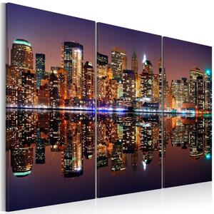Canvas Tavla - New York water reflection - 60x40