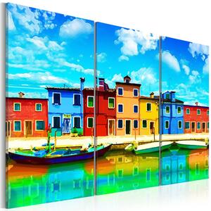Canvas Tavla - Sunny morning in Venice - 60x40
