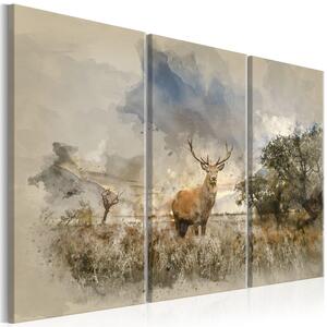 Canvas Tavla - Deer in the Field I - 90x60