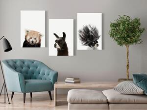 Canvas Tavla - Friendly Animals (Collection) - 60x30