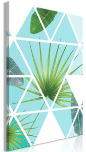 Canvas Tavla - Geometric Palm Vertical - 40x60