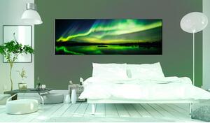 Canvas Tavla - Green Sky - 135x45
